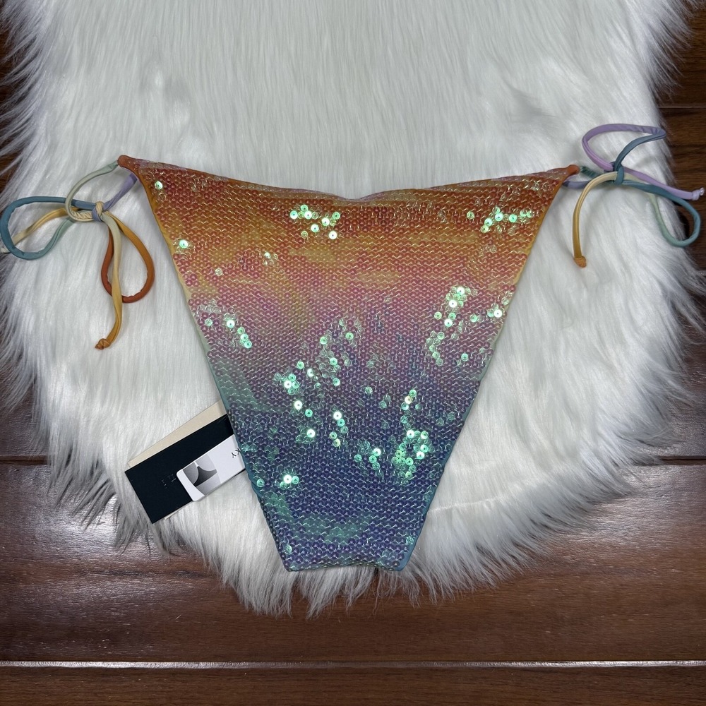 Gianni Bini x Dannijo Size Large Sequin Frankie Top Jayla Bikini Bottom Swimsuit - Picture 8 of 12
